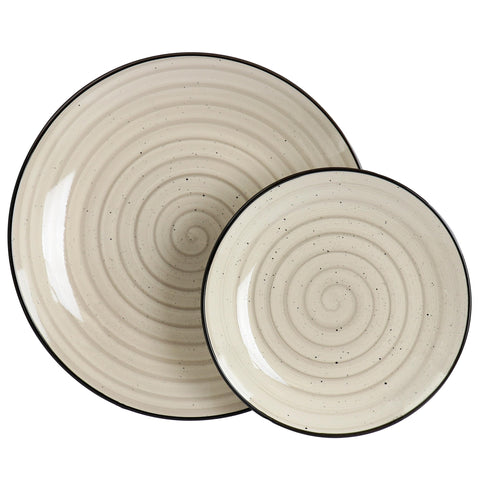 Elama salad bowl texture detail highlighting speckle finish and durability