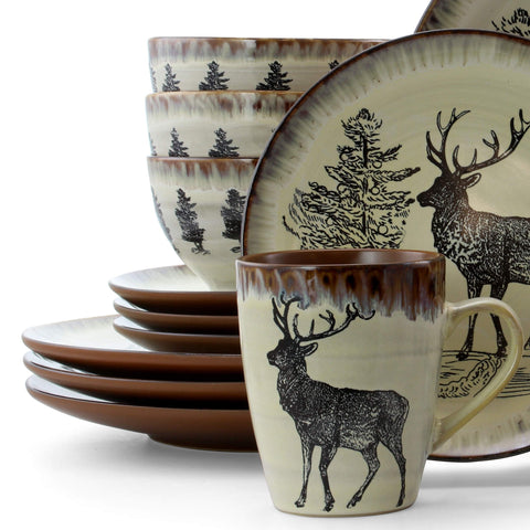 Elama Majestic Elk mug in use with coffee demonstrating comfortable grip and heat retention