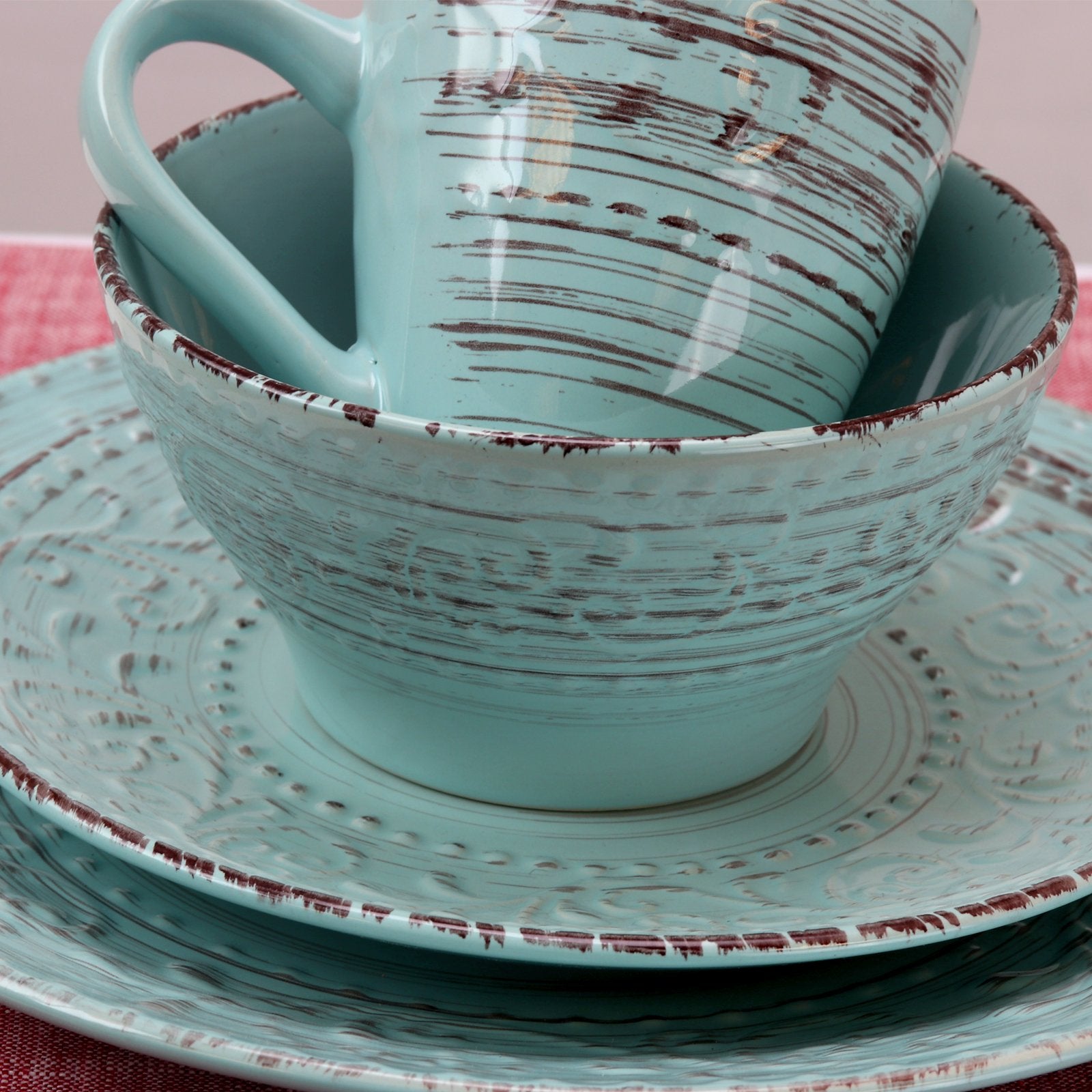 Elama hand-painted wave close-up highlighting artisanal detail and uniqueness