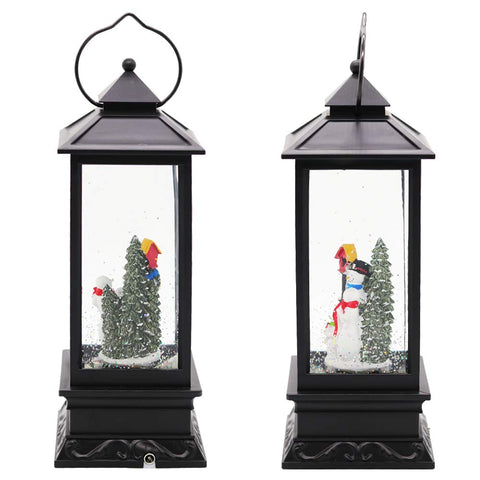 Eldnacele illuminated night display creating cozy holiday ambiance