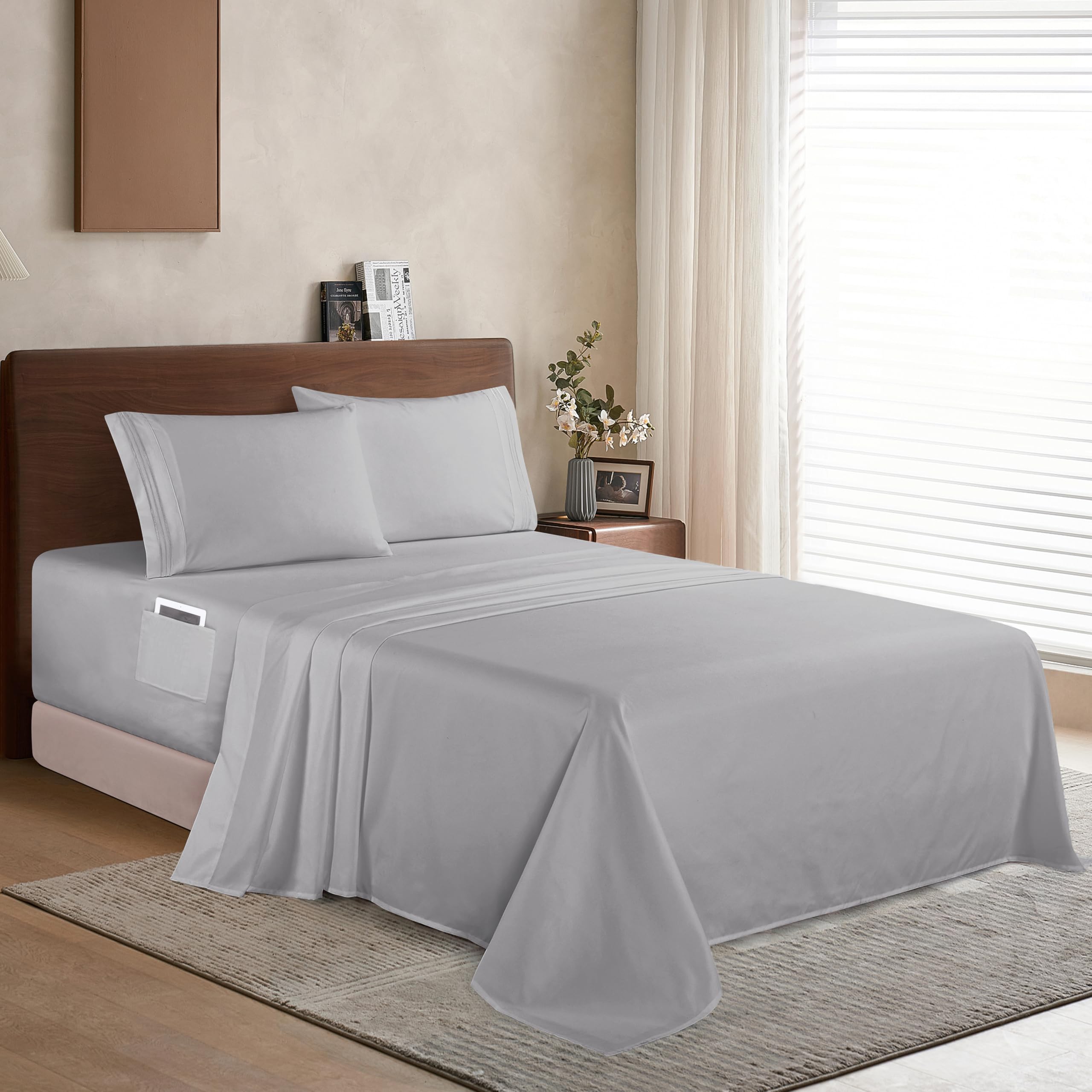 Elegant Comfort microfiber close-up showing brushed texture and soft hand feel