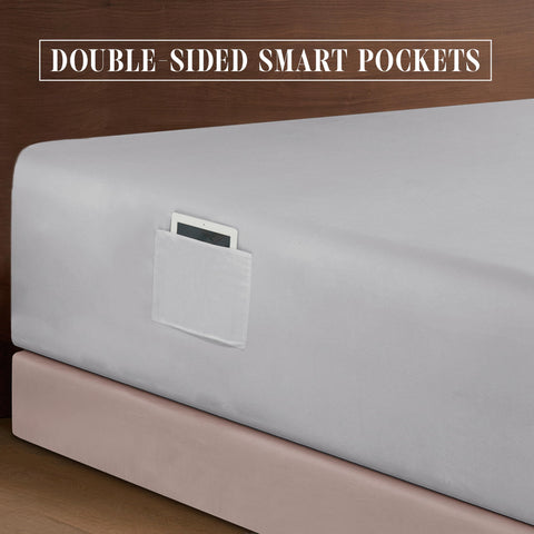 Elegant Comfort sheet set on styled bed conveying hotel-quality appearance