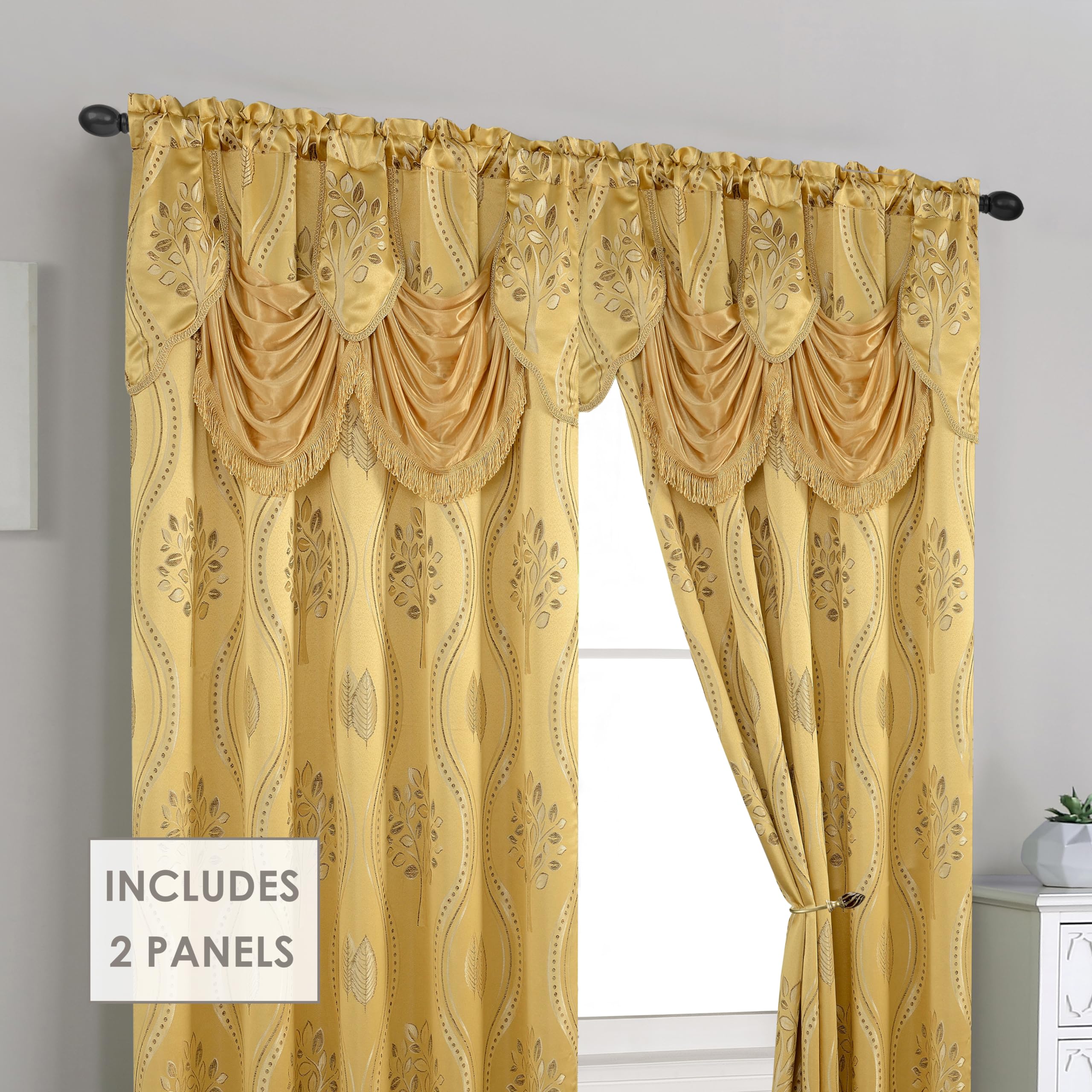 Elegant Comfort image of fabric drape demonstrating heavy-weight hang and wrinkle-resistant performance