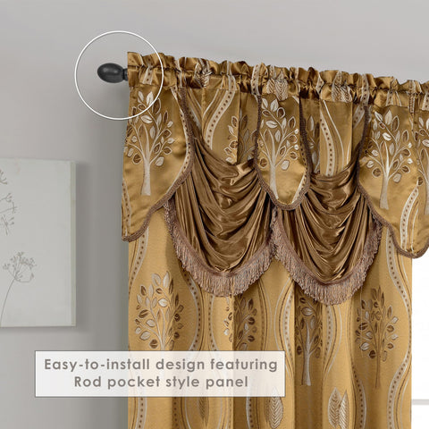 Elegant Comfort beside chair showing 54-by-84 inch panel scale for sizing help