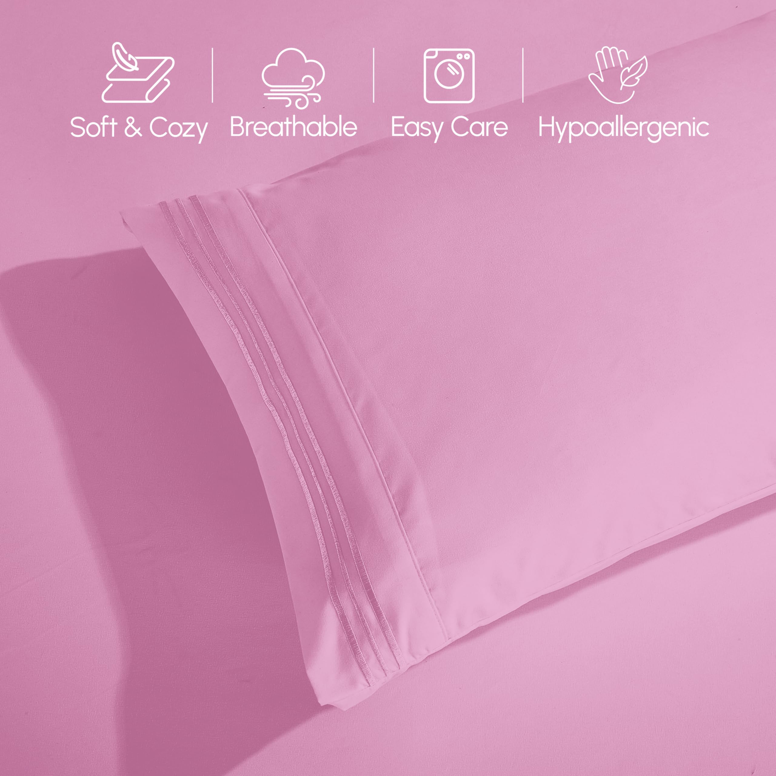 Elegant Comfort bed styled in bedroom showing cozy, hotel-like appearance