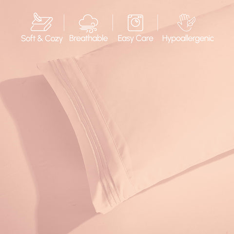 Elegant Comfort styled bed in a bedroom showing inviting hotel-quality look
