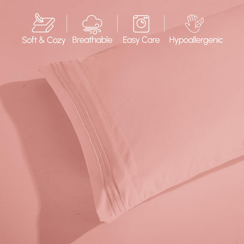 Elegant Comfort bed styled in modern bedroom demonstrating color coordination and comfort