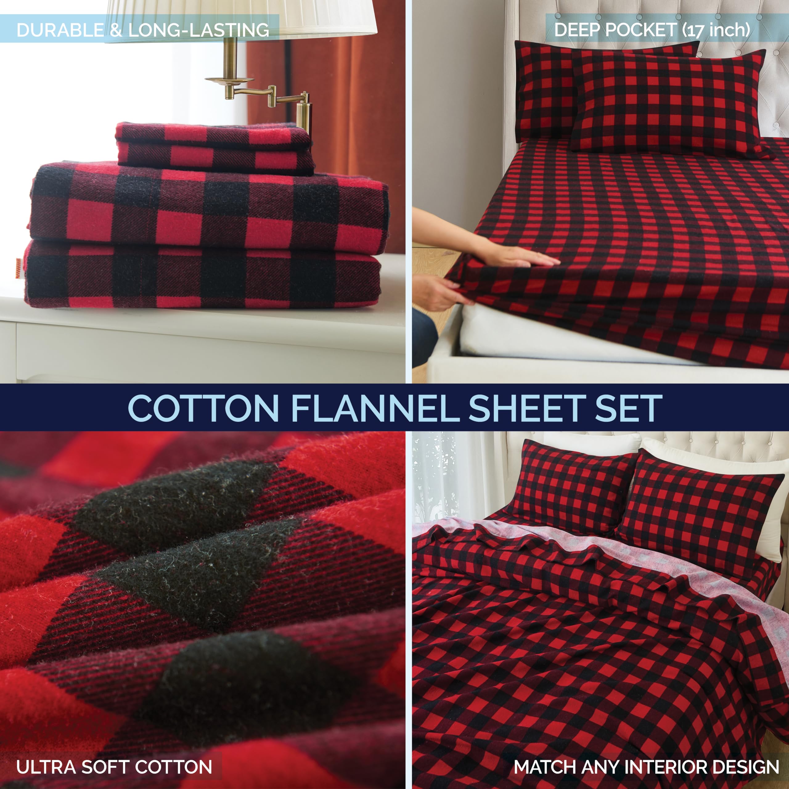 Elegant Comfort styled on bed in a winter room conveying cozy holiday atmosphere
