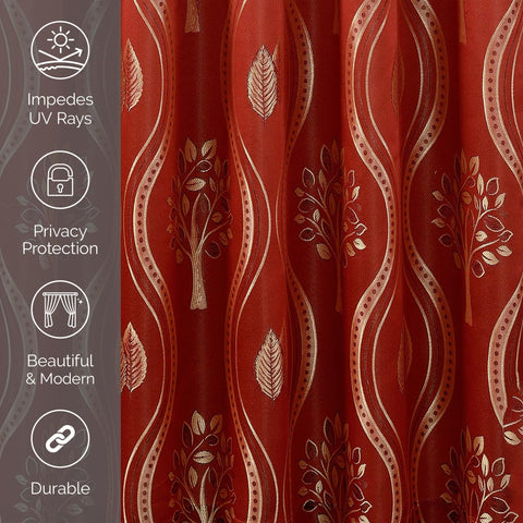 Elegant Comfort care label and texture close-up showing easy-care durability benefit