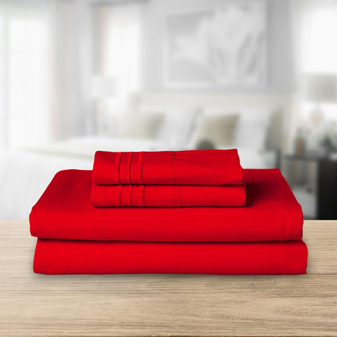 Elegant Comfort close-up of three-line embroidery on pillowcase benefit: refined visual detail
