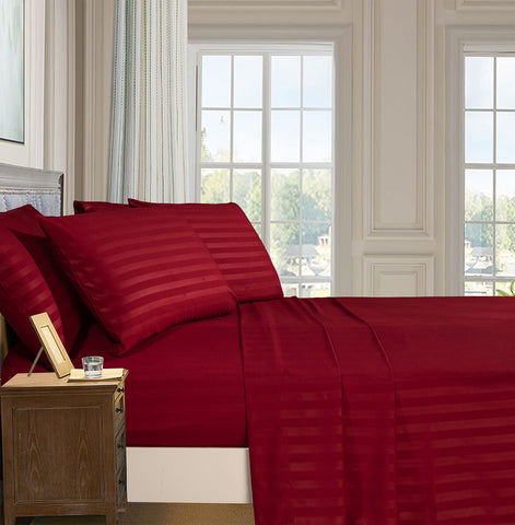 Elegant Comfort close-up of dobby stripe texture highlighting refined look