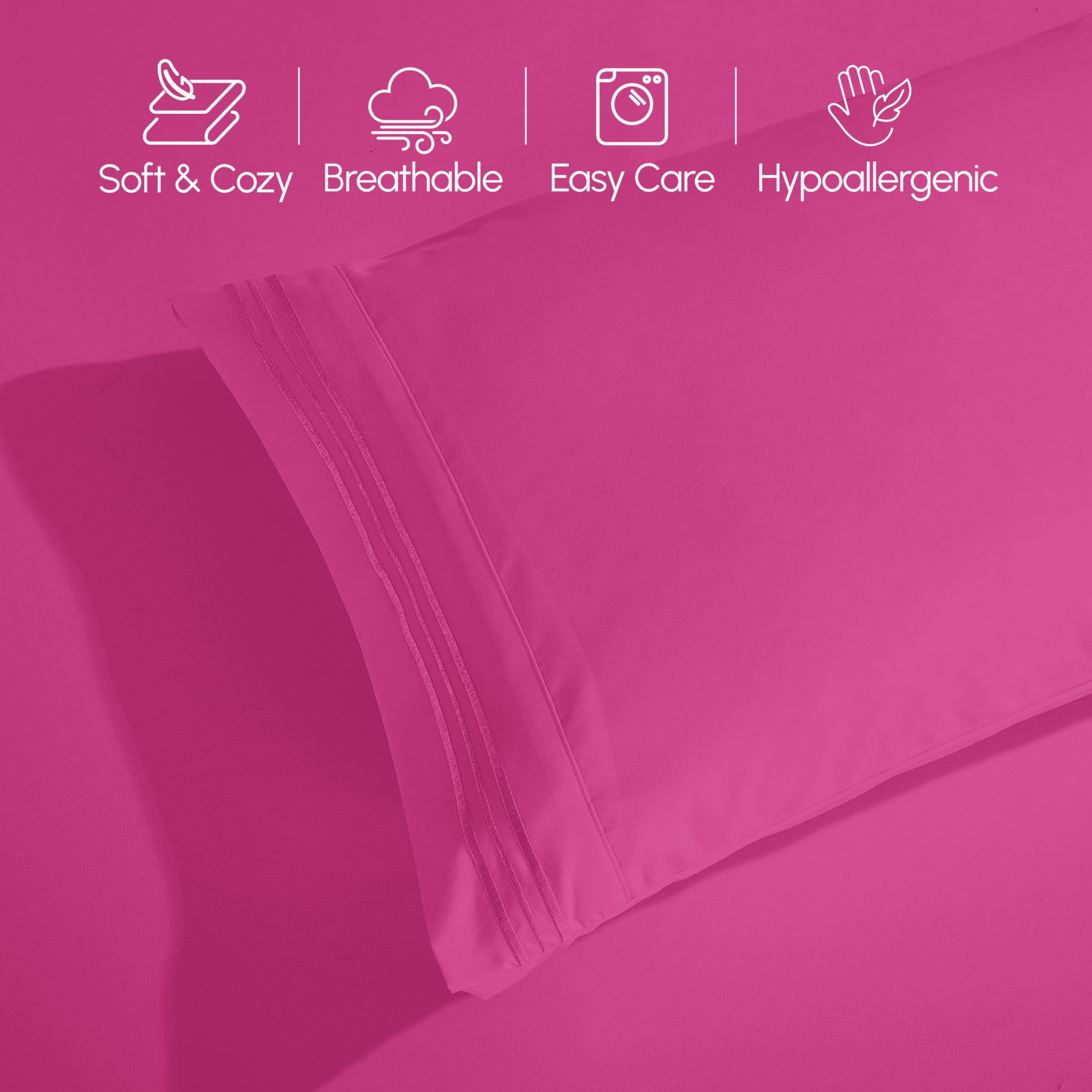 Elegant Comfort brushed microfiber texture close-up highlighting silky softness