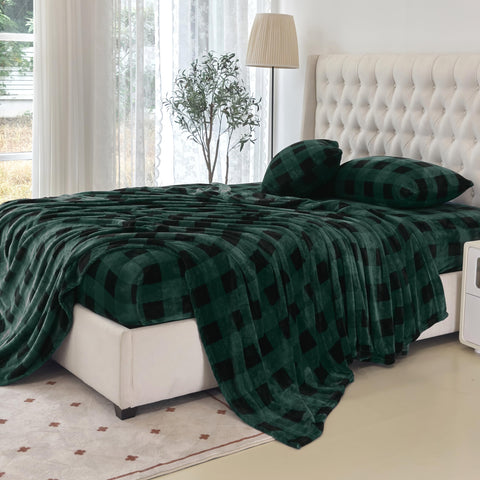 Elegant Comfort fabric texture close-up revealing plush velvet flannel softness