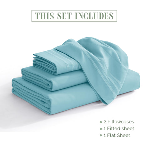 Elegant Comfort fitted sheet deep pocket showing secure fit for up to 16 inch mattress