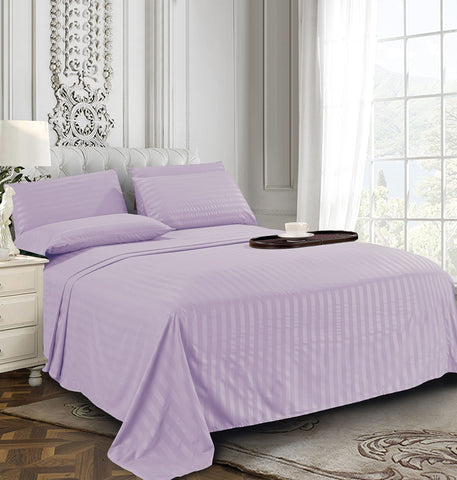 Elegant Comfort fitted sheet deep pocket detail that secures mattress up to 16 inches