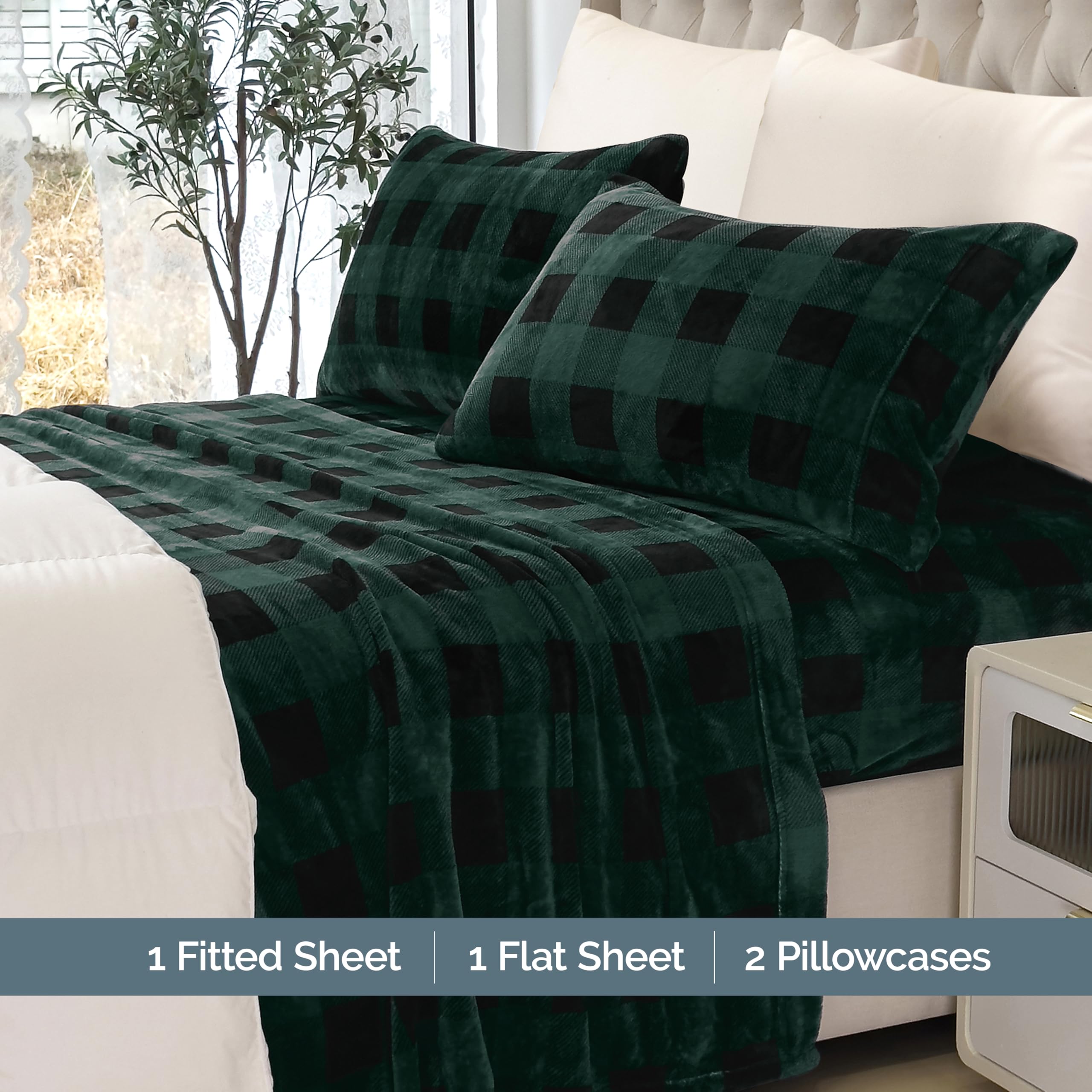 Elegant Comfort fitted sheet deep pocket detail showing 17-inch fit and secure hold
