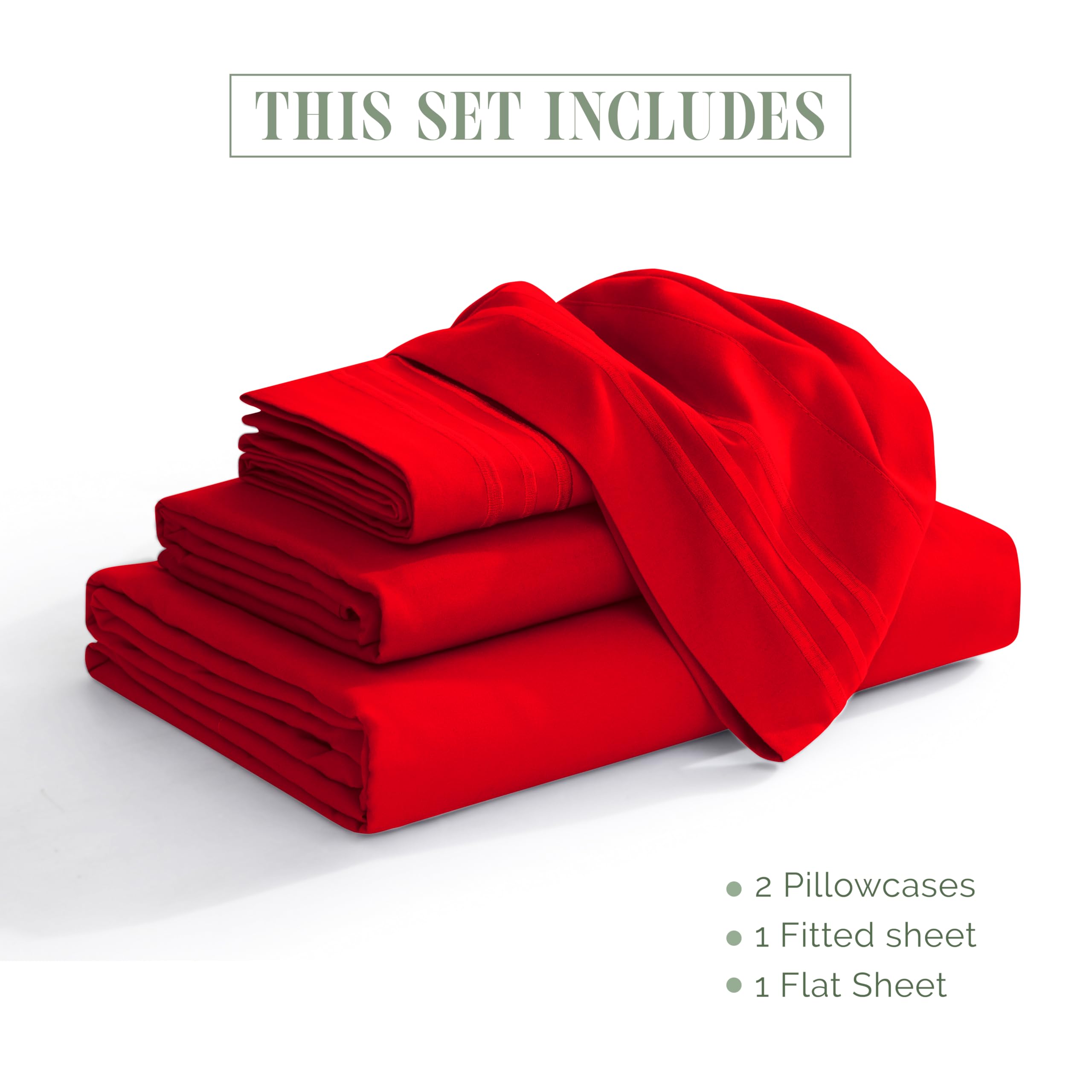 Elegant Comfort fitted sheet deep-pocket corner on mattress benefit: secure fit for up to 16-inch mattresses