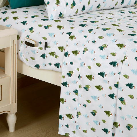 Elegant Comfort fitted sheet elastic edge showing secure deep-pocket fit
