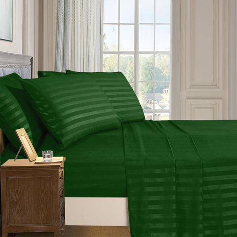 Elegant Comfort fitted sheet pocket close-up showing smart storage convenience