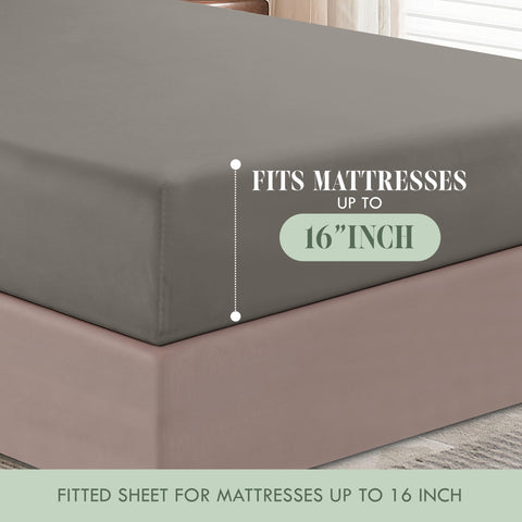 Elegant Comfort flat sheet draped on bed showing smooth hotel-style look