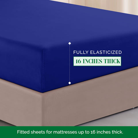 Elegant Comfort flat sheet spread demonstrating full Twin/Twin XL coverage