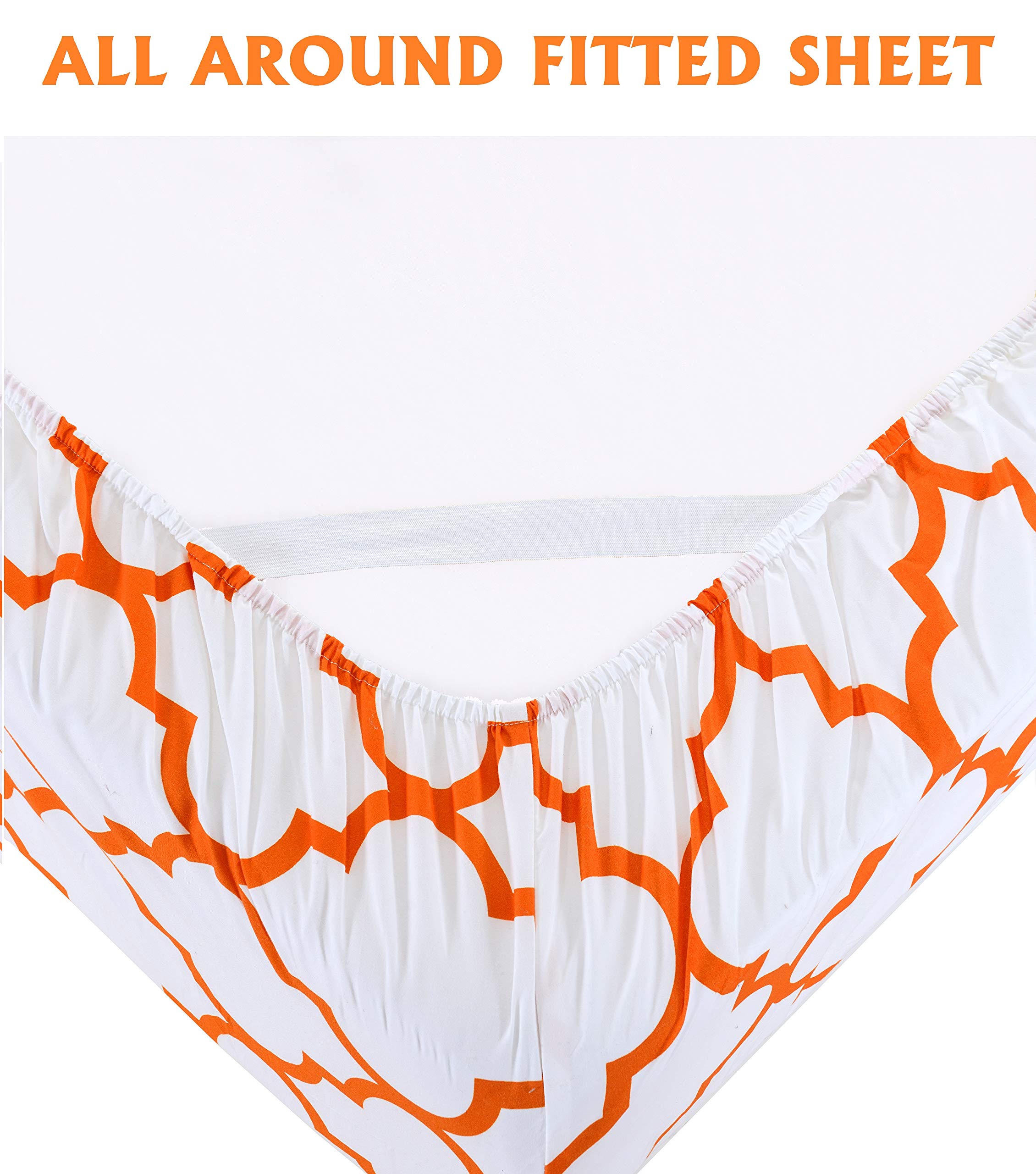 Elegant Comfort flat sheet spread across bed illustrating full coverage and drape