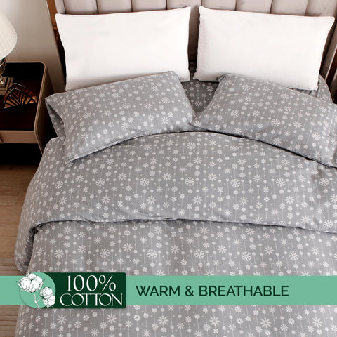 Elegant Comfort flat sheet spread on a bed illustrating generous coverage