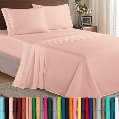 Elegant Comfort front packaging in blush showing set contents and luxury appeal