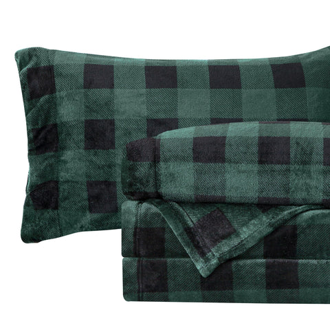 Elegant Comfort front packaging in buffalo green showing product and certificate benefits