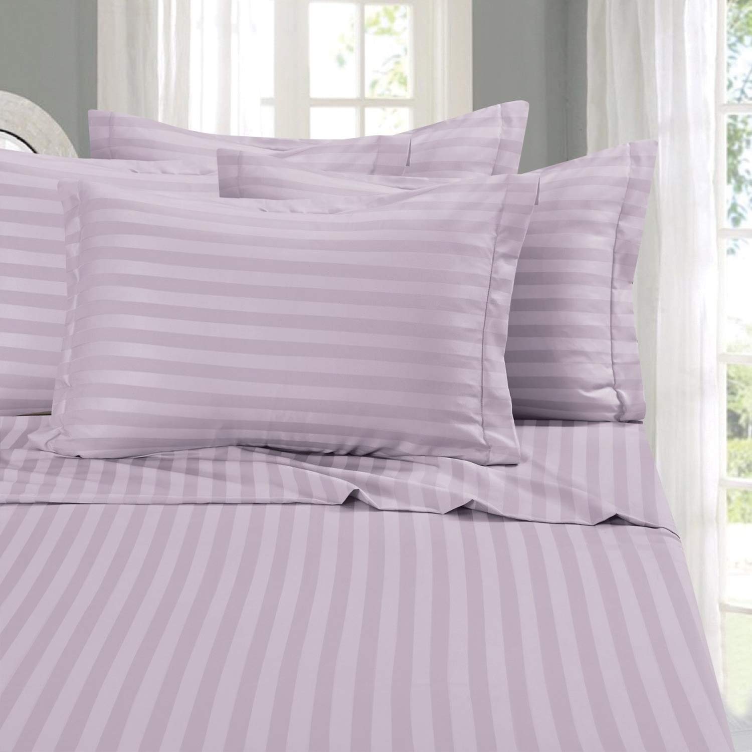 Elegant Comfort front packaging in lavender showing set contents and benefit