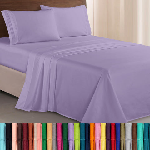 Elegant Comfort front packaging showing lavender set and contents for easy identification