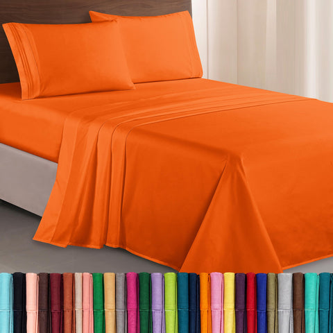 Elegant Comfort front packaging showing queen sheet set and color vibrancy