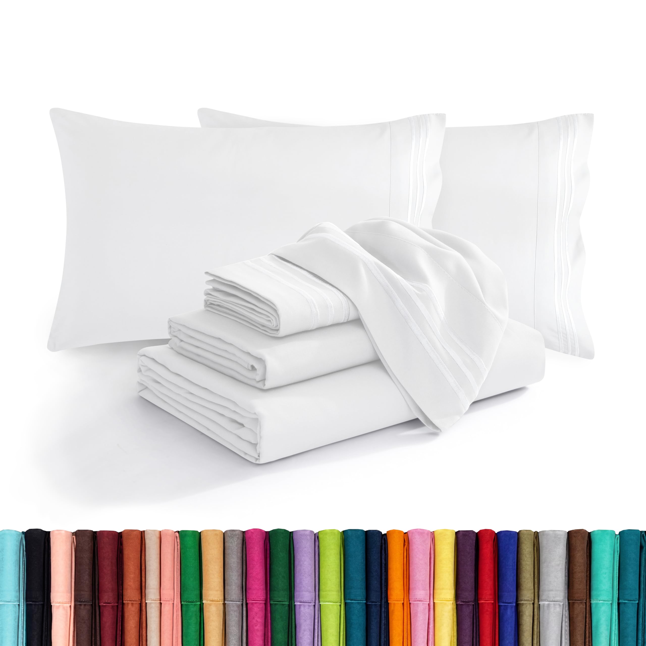 Elegant Comfort front packaging showing six-piece queen set for easy identification