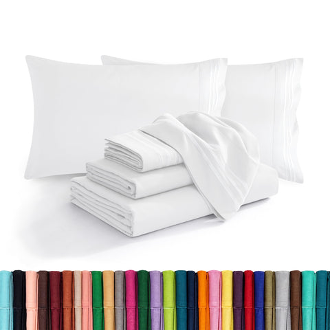 Elegant Comfort front packaging showing six-piece queen set for easy identification