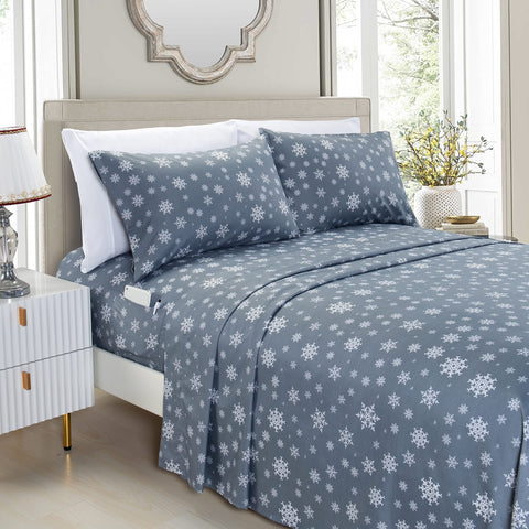 Elegant Comfort front packaging showing Snowflake-Gray set and quick-identify benefit