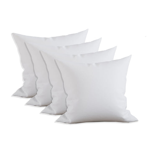Elegant Comfort front packaging showing four white 24x24 inserts, highlighting value