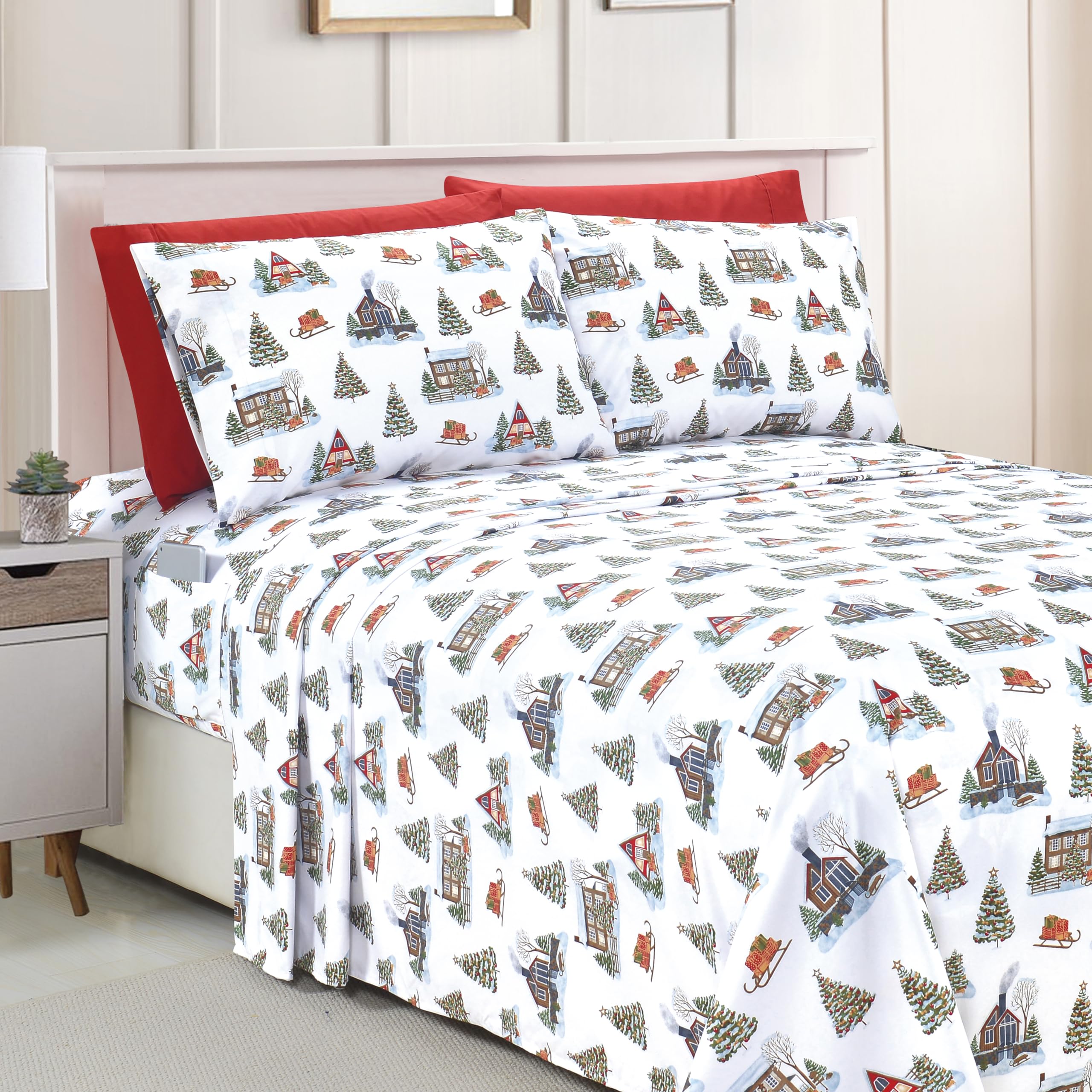 Elegant Comfort front packaging showing king 6-piece set benefits