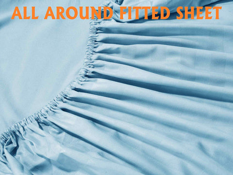 Elegant Comfort four king pillowcases stacked to show extra-large pillow coverage