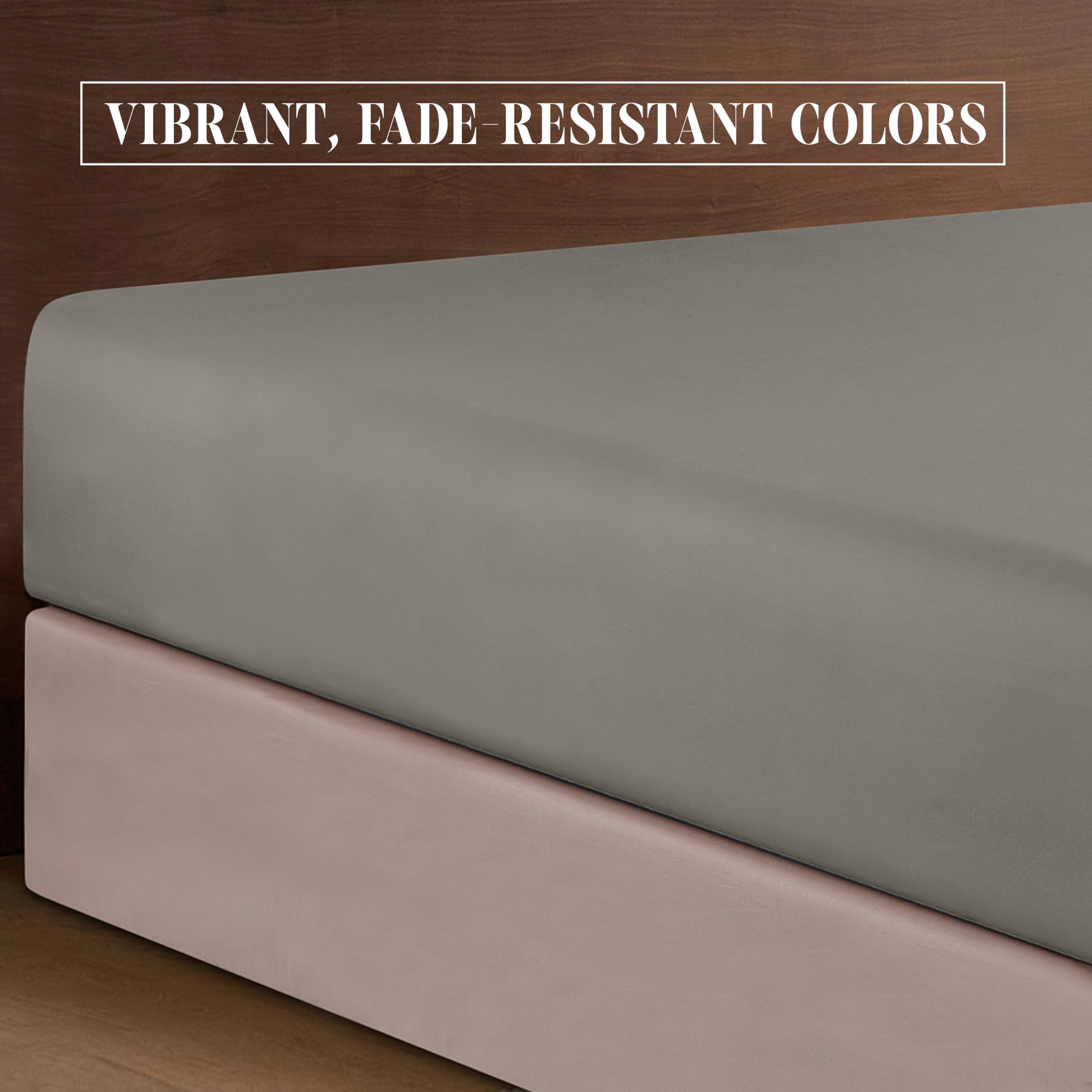 Elegant Comfort label and stitching close-up showing reinforced seams