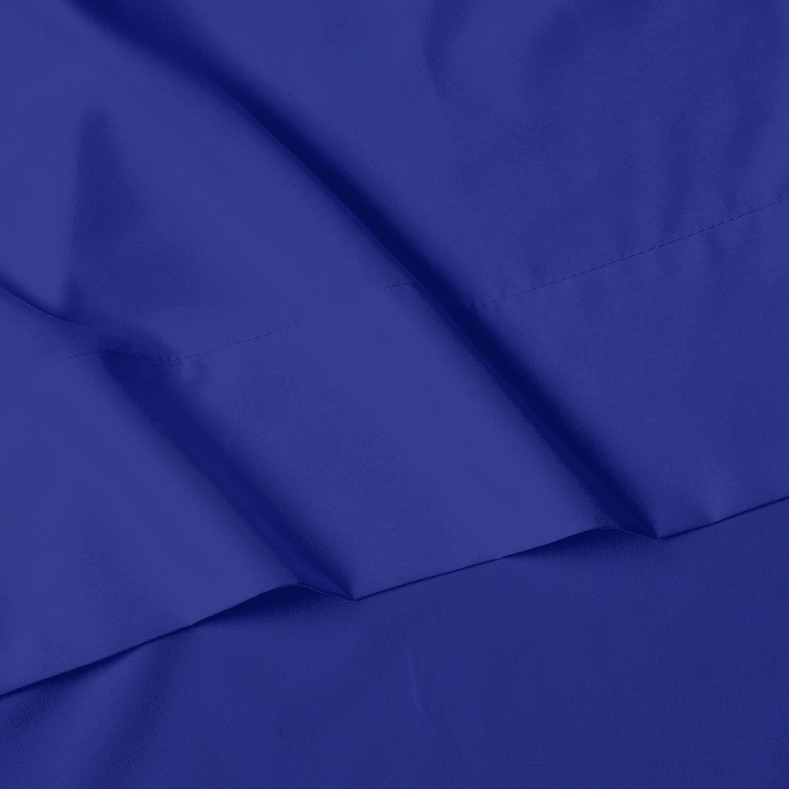 Elegant Comfort fitted sheet on thick mattress illustrating secure fit for up to 16" depth
