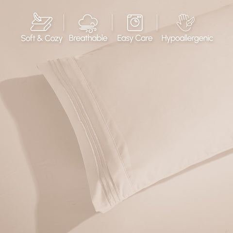 Elegant Comfort microfiber fabric texture macro highlighting soft, plush feel