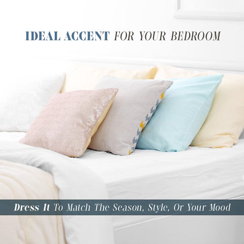 Elegant Comfort pillows styled on a sofa adding visual comfort and cohesion