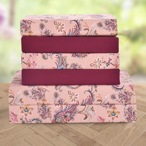 Elegant Comfort close view of fitted sheet with double-sided pockets for bedside storage