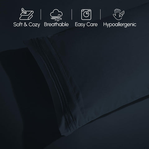 Elegant Comfort pillowcase edge and embroidery offering decorative premium touch