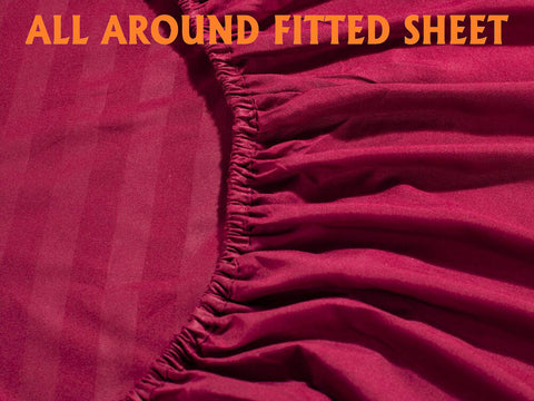Elegant Comfort four pillowcases laid flat showing soft, plush finish