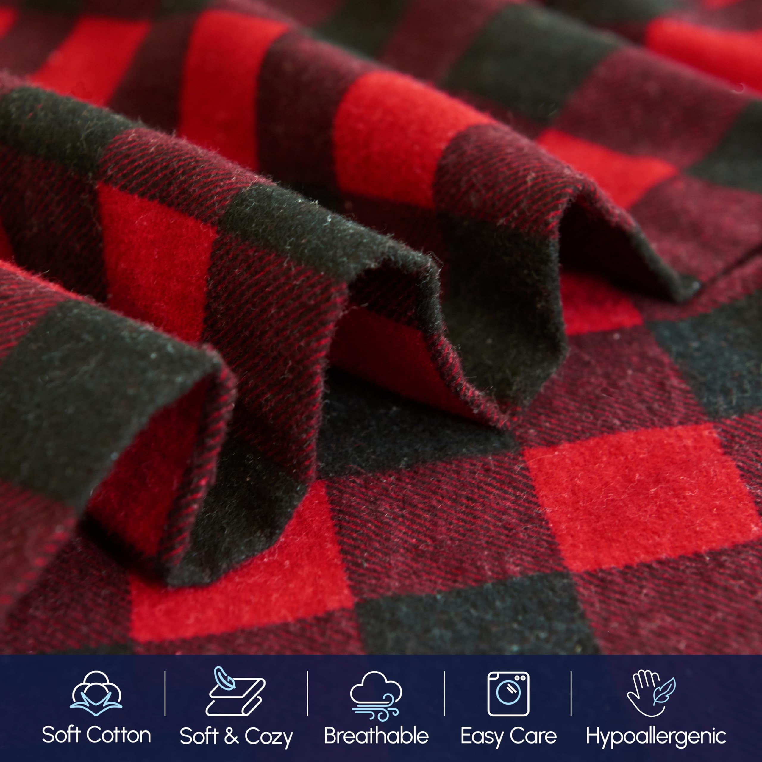 Elegant Comfort pillowcases stacked to display stitching quality and smooth edges