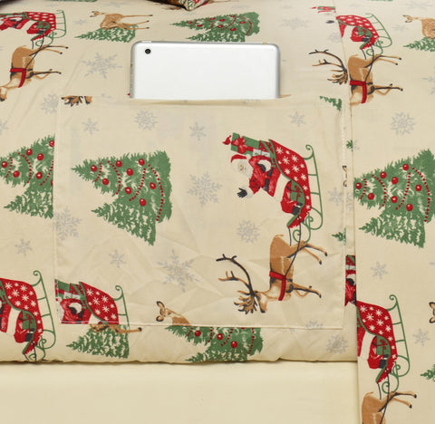 Elegant Comfort fitted sheet hem close-up showing secure elastic and fit benefit