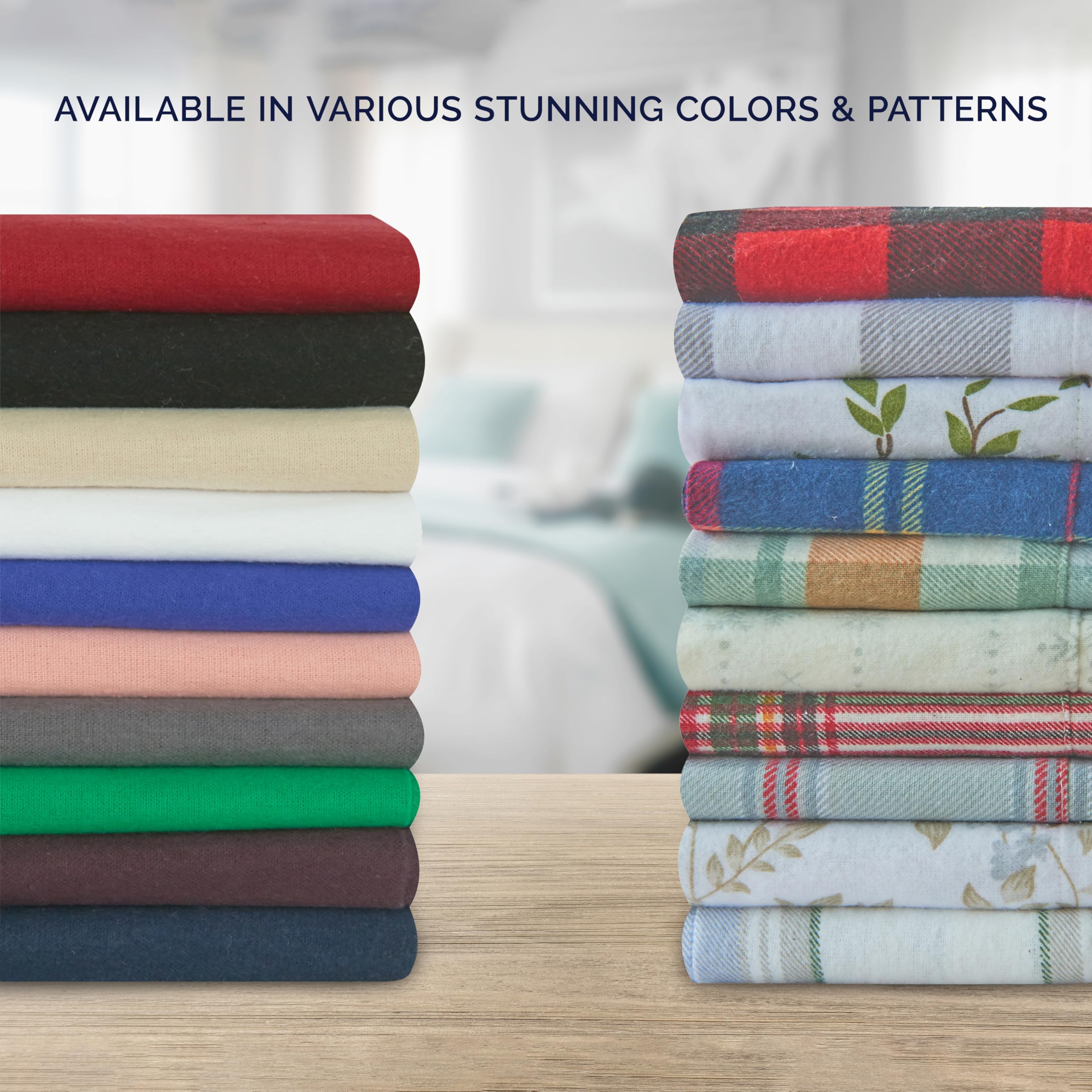 Elegant Comfort fitted sheet on 14-inch mattress illustrating proper deep-pocket fit