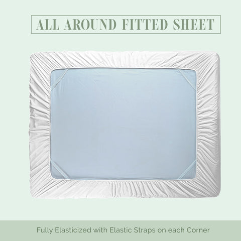 Elegant Comfort sheet fitted on an 18–24 inch high mattress demonstrating full coverage