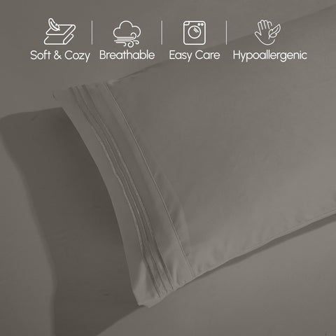 Elegant Comfort fitted sheet on 16-inch mattress showing proper coverage
